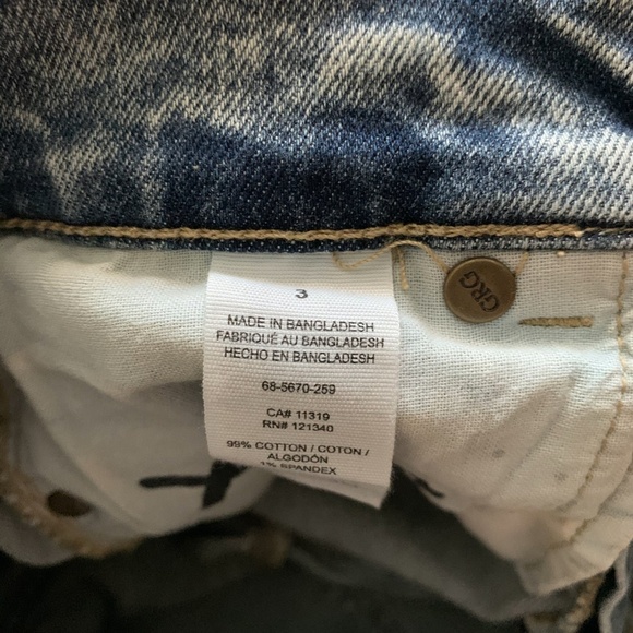 Garage High Waisted Denim Shorts - Picture 3 of 4